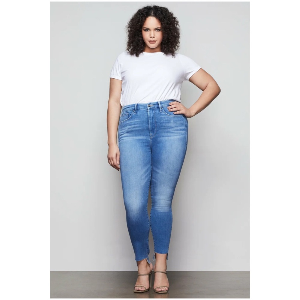 Good American Light Blue High-Rise Skinny Jeans